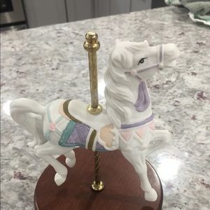 Ceramic carousel music horse